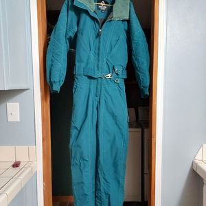 Vintage Women's Inside Edge Brand Snow❄️ Suit. Teal Green, Very Nice Adult XS